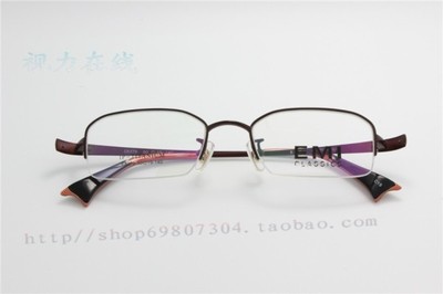 女士纯钛半框近视高度眼镜架
