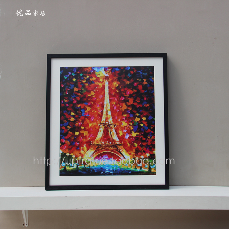 简约木质拼图框卡纸装裱300 500片4开雷诺瓦挂墙海报相框画框定制