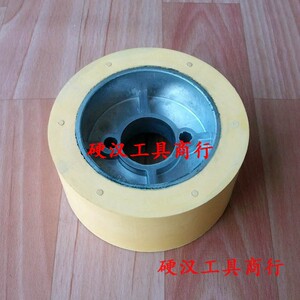 砂带机抛光轮铝芯橡胶轮木工机械抛光轮砂带套轮120*60*35mm