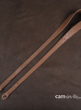 cam-in真皮数码照相机背带 微单摄影肩带鸵鸟皮相机肩带CAM2510