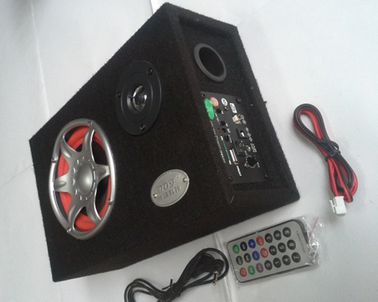 Bofeng Audio Motorcycle Электромобиль Home Car 12V Многофункциональный 5 -дюймовый квадратный сабвуфер ткань