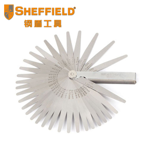 。钢盾工具32片14片23片13翘塞尺公英制塞尺0.03-1mm不锈钢间隙片