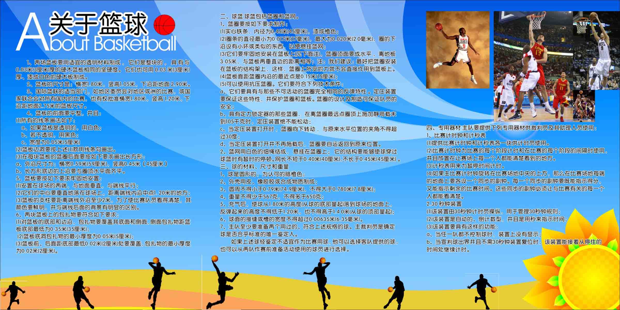海报印制209海报展板素材(制作)2019篮球规则简介文化知识