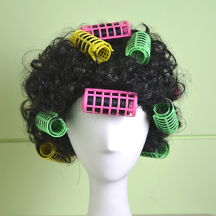 包租婆假发舞台用品假毛动漫假发搞笑假发圣诞节日假发彩发卷