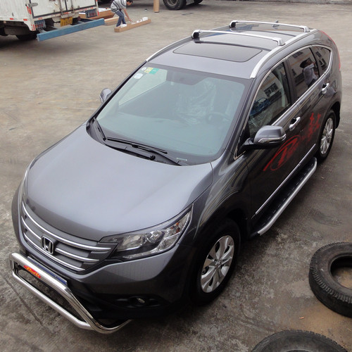 车顶行李架 横杆套装 12款crv铝合金货架 免打孔勇士正品