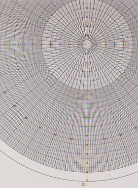 倍分图/同心圆投影仪胶片/投影机圆弧胶片/R纸/环状胶片 圆弧测量