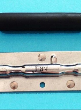 LS504-2双边铁镀铬工业机械设备电箱柜门弹簧折叠提拉手黑色包胶