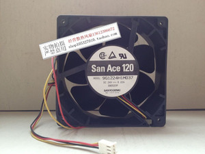 Sanyo/三洋 9G1224H1M037 12038 风扇dc24v 3线 散热风扇