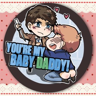 SPN 邪恶力量supernatural周边cockles destiel徽章