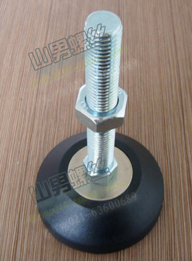 尼龙镀镍固定蹄脚 调整脚 地脚螺丝蹄脚 塑料脚 GD40 M8*L-12*L