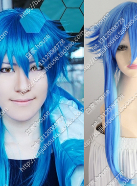 cos假发 DMMD 濑良垣苍叶 天蓝色层次渐变 定型款 反翘收脸