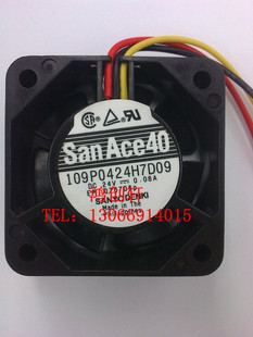 109P0424H7D09轴承数控机床风机 0.08a 24v 三洋4015散热风扇4cm