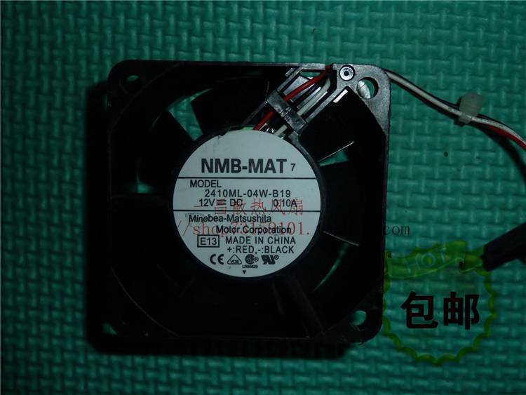 NMB 6025 6厘米 双滚珠 12V0.10A 超静音CPU风扇2410ML-04W-B19 电脑硬件/显示器/电脑周边 散热器/风扇 原图主图