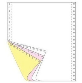 机打送货单 241-3 彩色A4整张三层电脑针式连打纸 三联打印纸