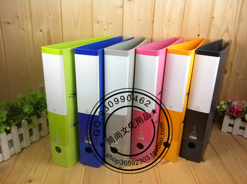 彩色文件大容量打孔资料夹活页夹