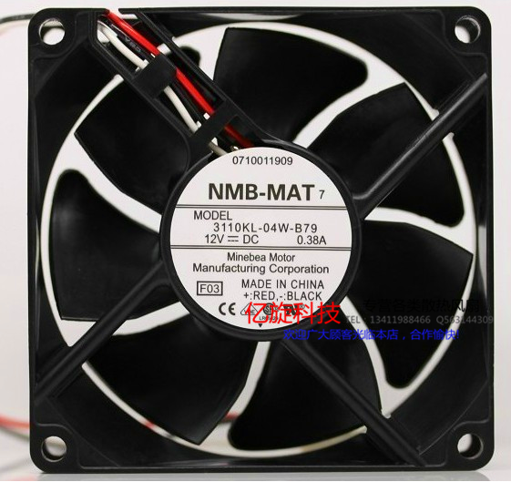 原装NMB 3110KL-04W-B79 8cm 12V 0.38A思科cisco 2851路由风扇