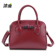 MU muyu fish Europe 2015 new fashion Lady handbag knot baodan women shoulder bags handbag handbags