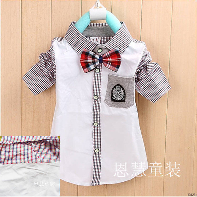 Chemise garcon à manche longue - Ref 2078142 Image 1