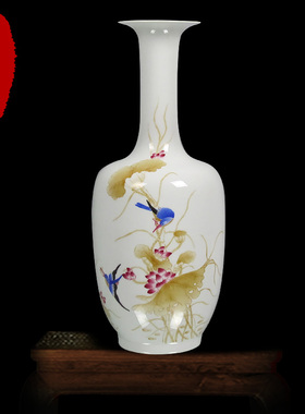 景德镇全手工瓷器花瓶摆件