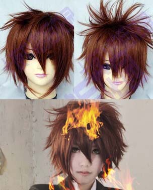 taobao agent Ten Night TN-Lee Xiao Wolf Suzaku 27 Gang Ji Sakura Ghost helps Okita COS wig