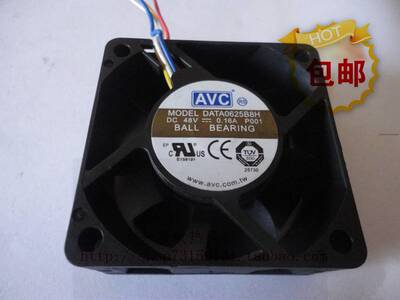 全新台湾奇宏AVC DATA0625B8H 6025 48V 0.16A 四线PWM调速风扇
