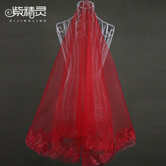 Purple Fairy accessories accessory beautiful bridal Wedding Veil bridal dress lace Red Veil