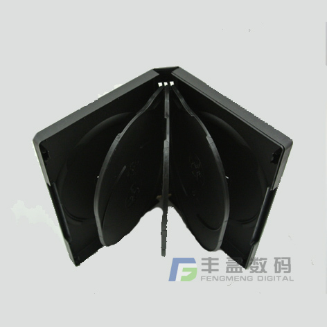 光盘盒子 DVD光盘盒 8片装 黑色盒子碟片盒子