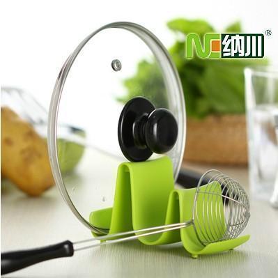 nc纳川波浪锅盖架厨房好帮手多用置物防滑收纳座特价热卖全场包邮