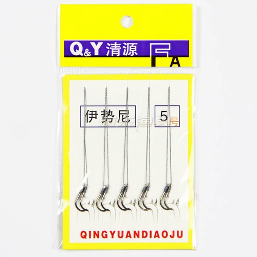 Импортный набор Fish Hook Isey, группа с высоким содержанием конных проводов, связала готовый двойной крючок с линией с пастональным крючком для рыбного крючка