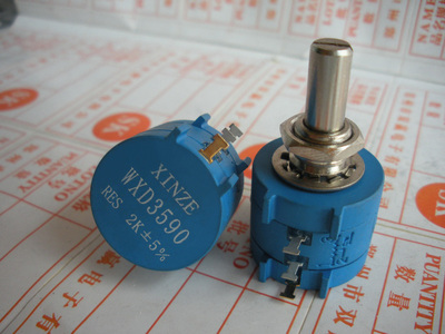 XINZE WXD3590S2W线绕电位器 出口精密多圈电位器2K+-5%