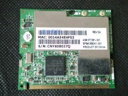 HP V5000 DV8000 笔记本 PCI无线网卡DSPS:398041-001 403791-001