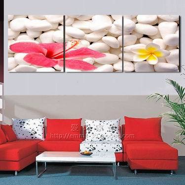 超清晰彩色十字绣重绘图纸/源文件 三联 画 枕石共梦