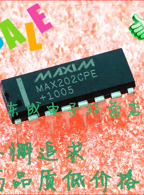 MAX202CPE MAX202EPE MAX202直插DIP16 美信MAXIM RS232收发器