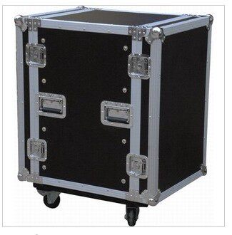 12U单层不防震两门机箱功放机柜航空箱音响机柜