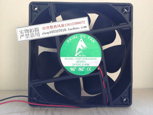 原装 AXIAL FSD1238U2402S 24V 0.60A 12038 12CM 2线变频器风扇