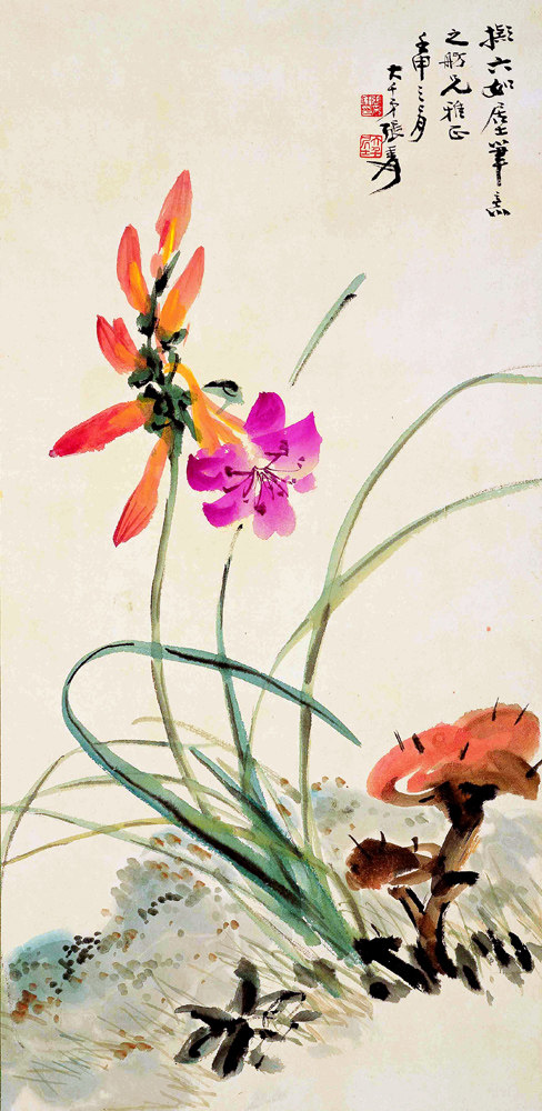 705海报印制海报展板写真喷绘贴纸素材37花卉艺术国画zip - 副本