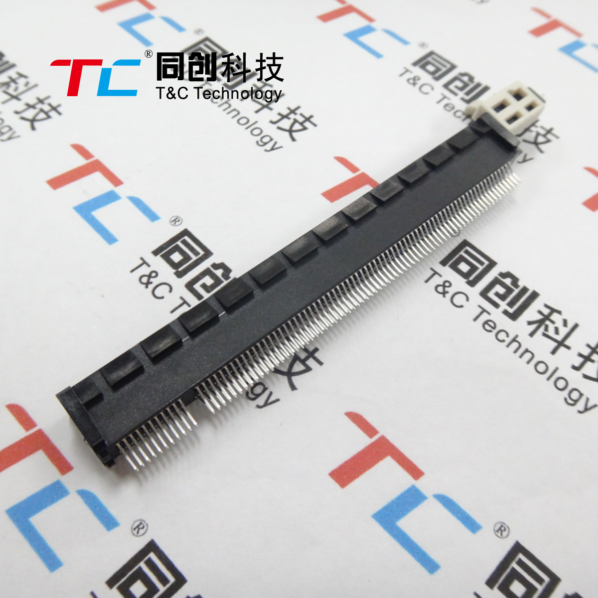 同创科技 PCI-E 164Pin 16X 显卡槽 插座 带滑扣 夹板式