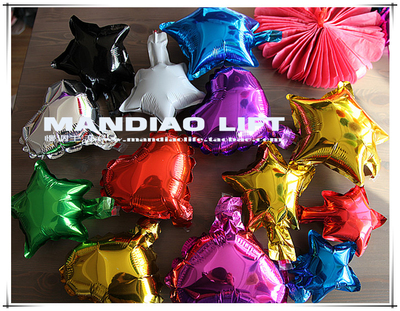 五角星铝膜气球聚会百搭布置装饰