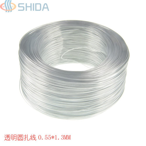 仕达电镀锌铁丝扎线透明圆塑料铁芯扎丝电缆扎带玩具手工艺品绑丝