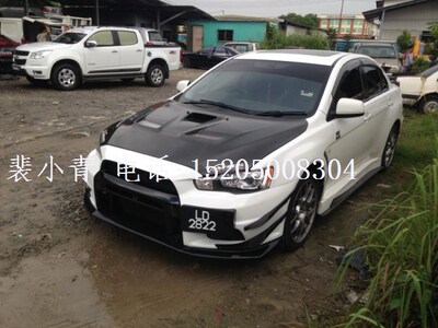 适用三菱汽车EVO10/EVOLUTION  X包围改装/V款碳纤维大包围侧裙