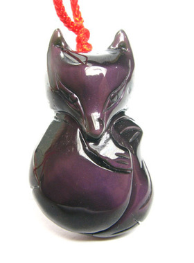 彩虹眼水晶礼品情人节黑曜石狐狸