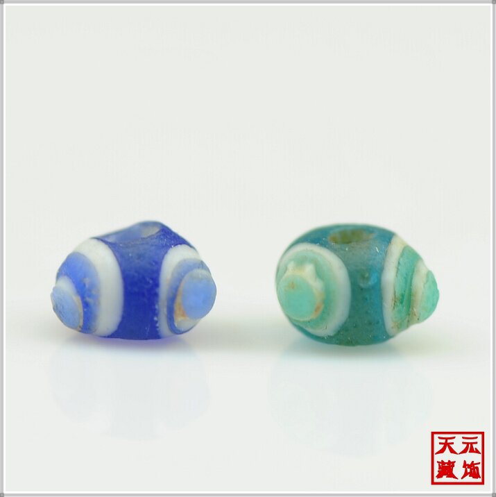 直径8mm库存老琉璃蜻蜓眼隔珠散珠佛珠隔片垫片念珠项链DIY配饰件