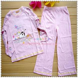 女童春秋家居服内衣套装包邮