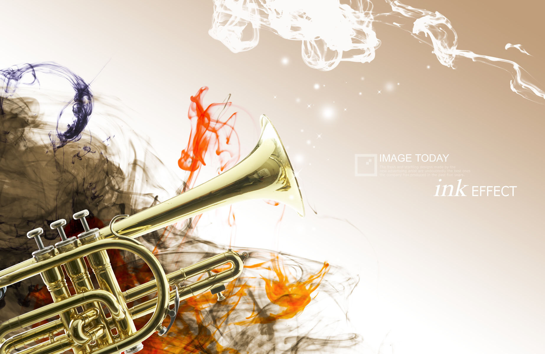 537海报印制海报展板素材95小号铜管乐器 个性定制