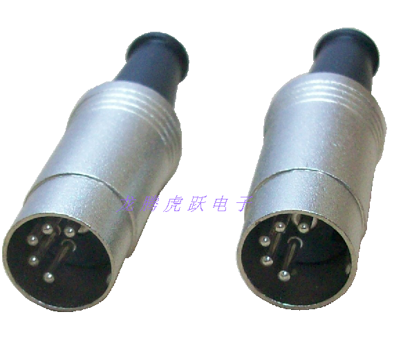 键盘金属插头 MIDI 大DIN插头大S端子插头五芯键盘插头大五