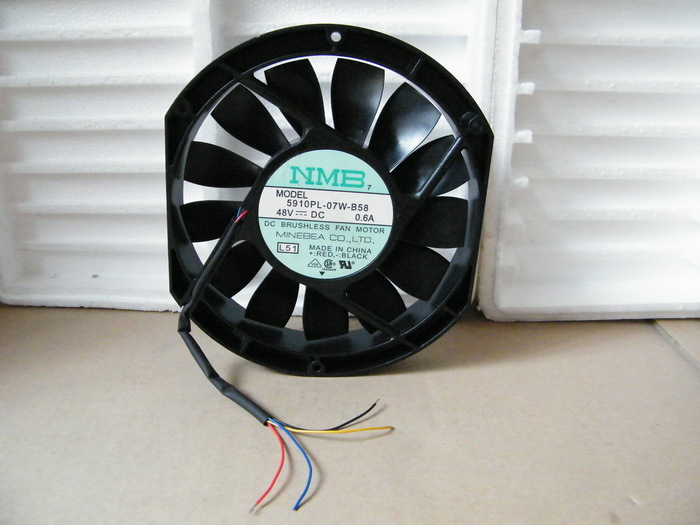 日本NMB 48V 0.6A 17CM 大功率 铸铝散热风扇 5910PL-07W-B58