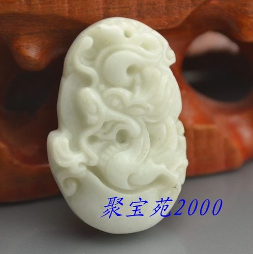 蓝田玉十二生肖玉坠 鼠牛虎兔龙蛇马羊猴鸡狗猪吊坠男女属相玉佩