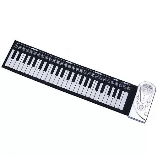Piano, handheld folding silicone synthesizer, 49 keys