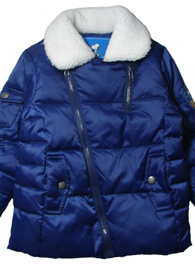 乐天BABY*SNOOPY 1-2岁男童秋冬蓝色厚羽绒服