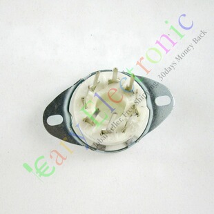 八脚PCB陶瓷电子管GZC8-Y-4镀银管座适6n9p 5Z3P 6j8p EL34 6V6等